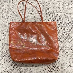 Carlos Falchi Vegan Python Tote Bag